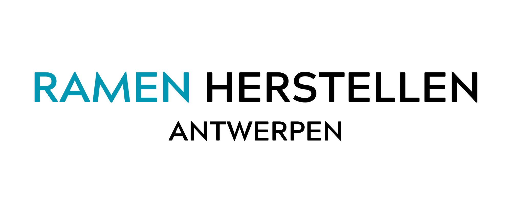 Ramen Herstellen Horizontal Blue and White Logo